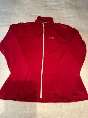 GORE Bike Wear Women's Red Full-Zip Bomber Jacket